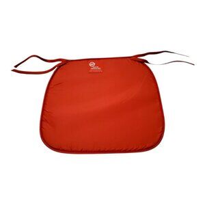 Set of 7 Red Thin Chair Pads Cushions with Ties